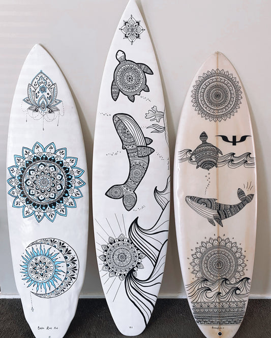 Blue world surfboard