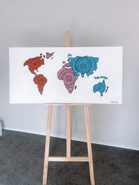 World map canvas