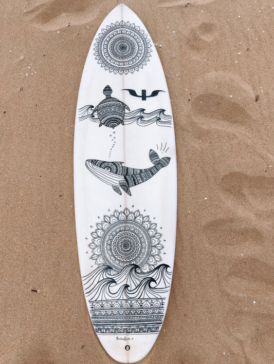 Whale surfboard