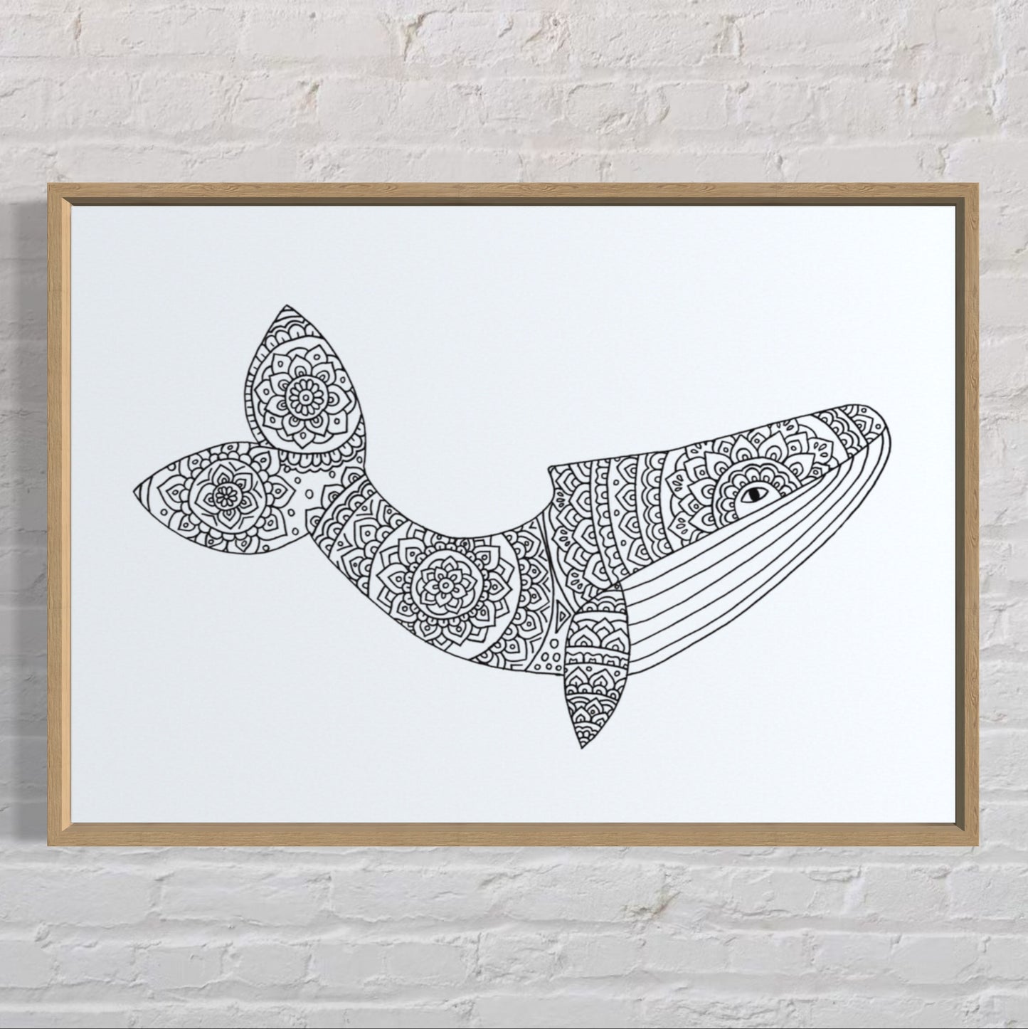 Whale mandala