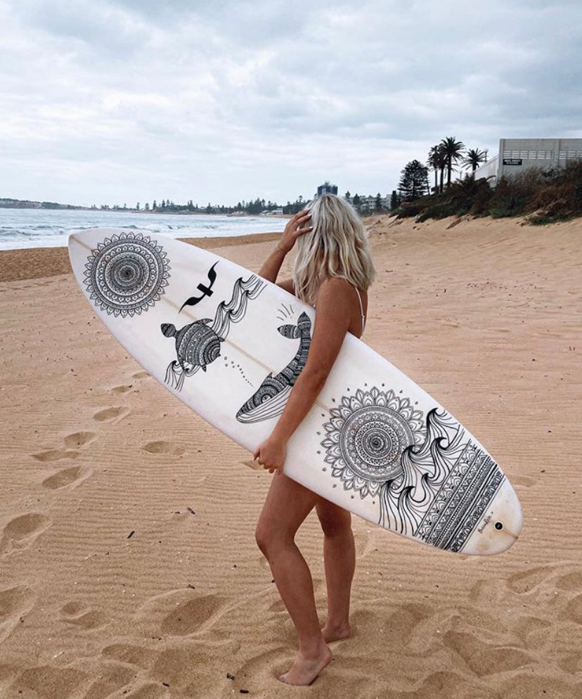 Whale surfboard