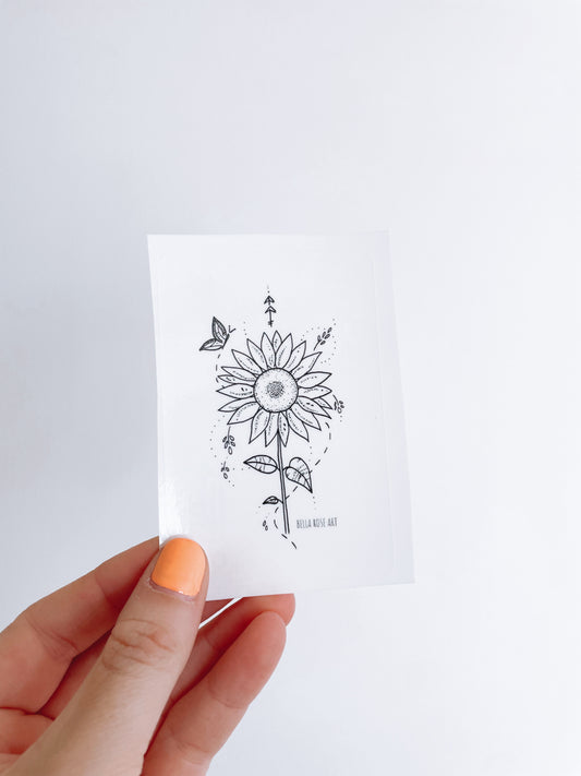 Sunflower sticker