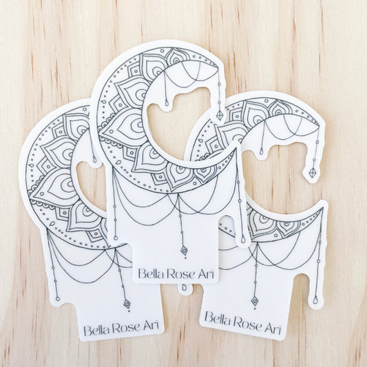 Moon sticker