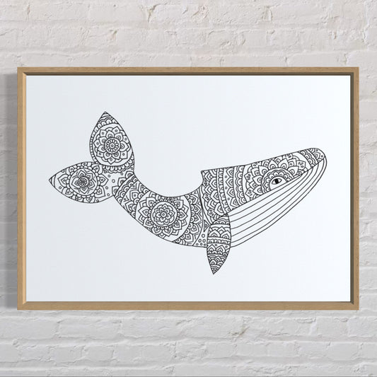 Whale mandala