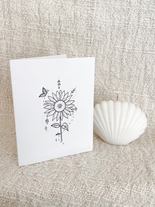 Sunflower card