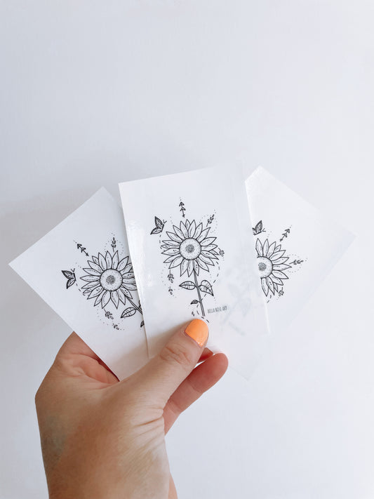Sunflower sticker